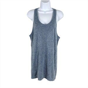 Zyia Active Tank Top Heather Blue Racerback Nylon Blend Athletic Women's‎ Large